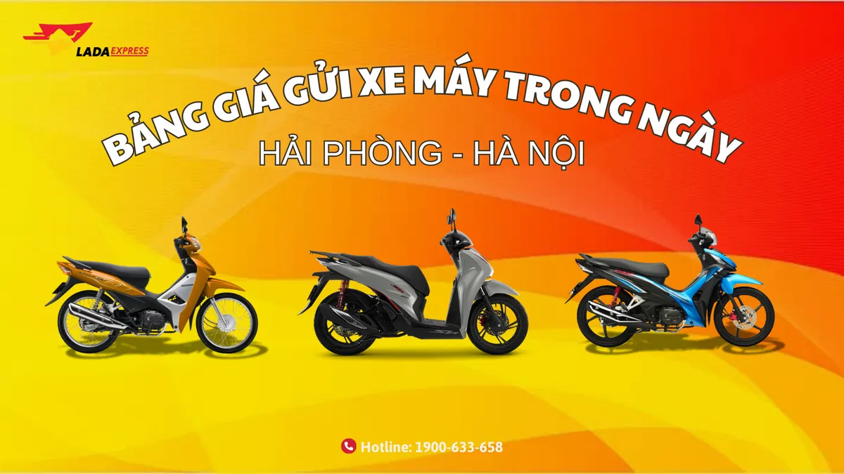 Bảng giá gửi xe máy Hải Phòng - Hà Nội trong ngày